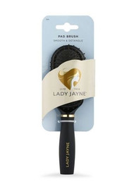 3 PACK OF Lady Jayne Purse-Sized Metal Bristles Pad Brush