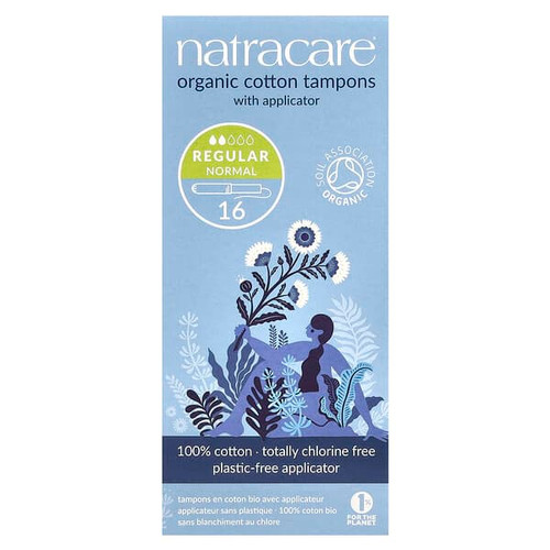 <img alt="Natracare, Organic Cotton Tampons with Applicator, Regular, 16 Tampons" title="Natracare, Organic Cotton Tampons with Applicator, Regular, 16 Tampons,782126008008"