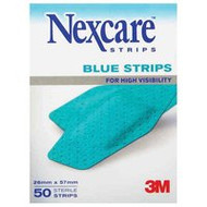 3 PACK OF Nexcare Blue Strips 50 Box