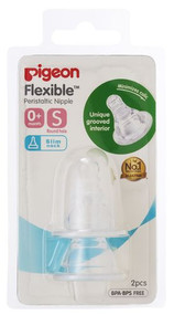 3 PACK OF Pigeon Peristaltic Slim Neck Teat Small 2 Pack