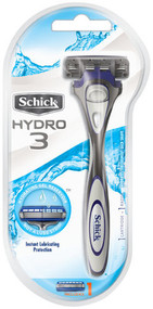 3 PACK OF Schick Hydro 3 Razor 1 Pack