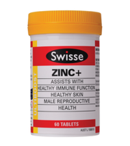 3 PACK OF Swisse Ultiboost Zinc+ 60 Tablets