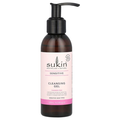 <img alt="Sukin, Cleansing Gel, Sensitive, 4.23 fl oz (125 ml)" title="Sukin, Cleansing Gel, Sensitive, 4.23 fl oz (125 ml),9327693002199"