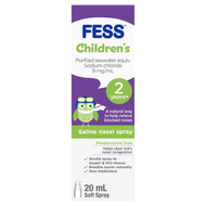 3 PACK OF Fess Nasal Saline Spray Child 20ml