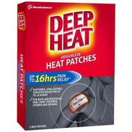 3 PACK OF Deep Heat Patch Regular 2 Pack