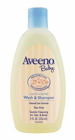 3 PACK OF Aveeno Baby Wash And Shampoo Lightly Scented 236Ml