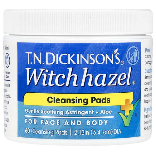 <img alt="Dickinson Brands, T.N. Dickinsons Witch Hazel Cleansing Pads, Fragrance Free, 60 Cleansing Pads" title="Dickinson Brands, T.N. Dickinsons Witch Hazel Cleansing Pads, Fragrance Free, 60 Cleansing Pads,052651000106"