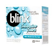 3 PACK OF Blink Intensive Tears Preservative Free Eyes Drops 20 x 0.4ml