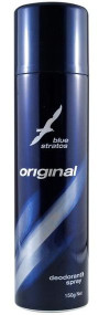 3 PACK OF Blue Stratos Deodorant Spray 150g