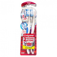 3 PACK OF Colgate Toothbrush Optic White Platinum Medium 2 Pack