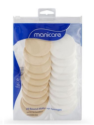 3 PACK OF Manicare Round Makeup Sponges 20 Pack