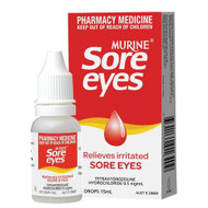 3 PACK OF Murine Eye Drops Sore Eyes 15ml