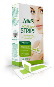 3 PACK OF Nads Hair Removal Facial Wax Strips 20