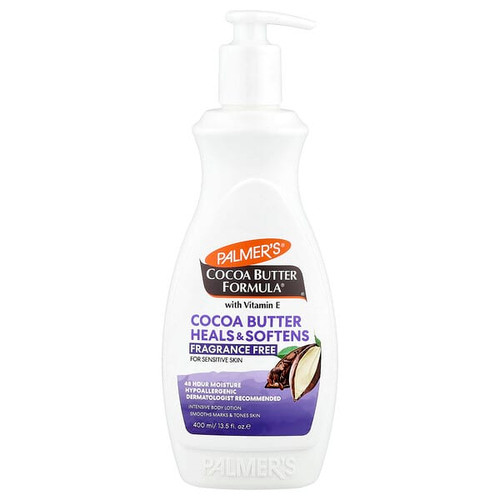 <img alt="Palmers, Cocoa Butter Formula with Vitamin E, Intensive Body Lotion, For Sensitive Skin, Fragrance Free, 13.5 fl oz (400 ml)" title="Palmers, Cocoa Butter Formula with Vitamin E, Intensive Body Lotion, For Sensitive Skin, Fragrance Free, 13.5 fl oz (400 ml),010181041891"