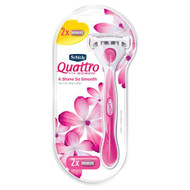 3 PACK OF Schick Quattro For Women Razor 2 Pack