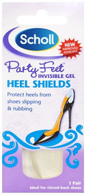3 PACK OF Scholl Party Feet Invisible Gel Heel Shield