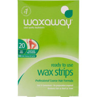 3 PACK OF Waxaway Ready To Use Wax Strips 20 Pack