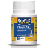 3 PACK OF OsteVit-D One-A-Day Vitamin D3 60 Tablets