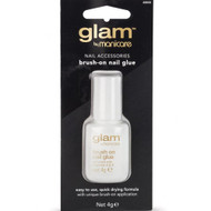 3 PACK OF Manicare Glam Brush-On Nail Glue 4g
