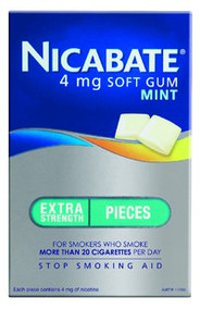 3 PACK OF Nicabate Soft Gum 4mg 24