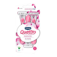 3 PACK OF Schick Quattro For Women Disposable Razor 3 Pack