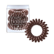 3 PACK OF Invisibobble Original Hair Tie Pretzel Brown