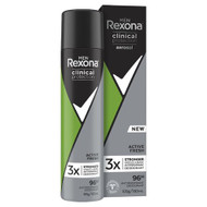 3 PACK OF Rexona Men Clinical Protection Active Fresh Aerosol 180ml