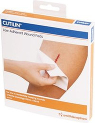 3 PACK OF Cutilin Low-Adherent Wound Pads 10X10Cm Pk5