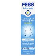 3 PACK OF Fess Nasal Saline Spray 30ml