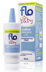 3 PACK OF Flo Baby Saline + Nasal Spray 15ml