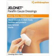 3 PACK OF Jelonet Dressing 10Cmx10Cm Pack 3