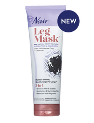 3 PACK OF Nair Charcoal Leg Mask Exfoliate & Smooth 227g