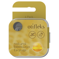 3 PACK OF Otifleks Natural Beeswax Earplugs 4 Pack