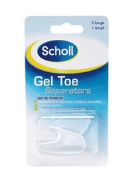 3 PACK OF Scholl Gelactiv Toe Separators