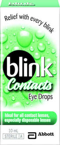 3 PACK OF Blink Contacts Eye Drops 10ml