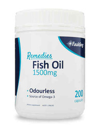 3 PACK OF Faulding Remedies Fish Oil 1500Mg 200 Soft Gel Capsules