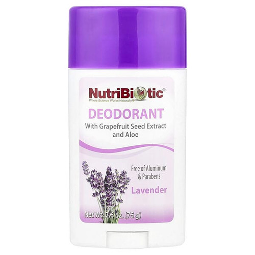 <img alt="NutriBiotic, Deodorant, Lavender, 2.6 oz (75 g)" title="NutriBiotic, Deodorant, Lavender, 2.6 oz (75 g),728177010669"