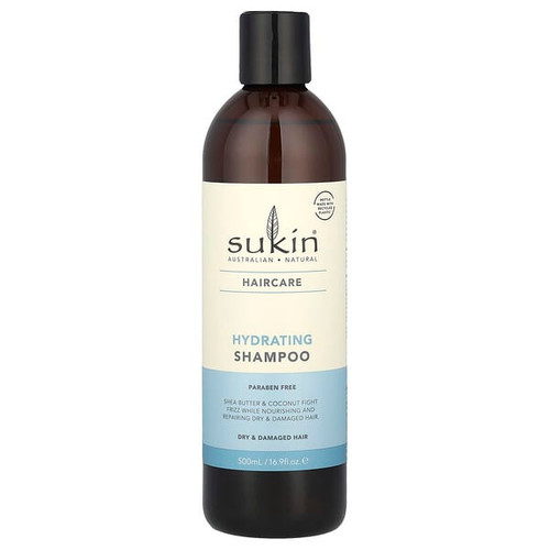 <img alt="Sukin, Hydrating Shampoo, Dry & Damaged Hair, 16.9 fl oz (500 ml)" title="Sukin, Hydrating Shampoo, Dry & Damaged Hair, 16.9 fl oz (500 ml),9327693006883"