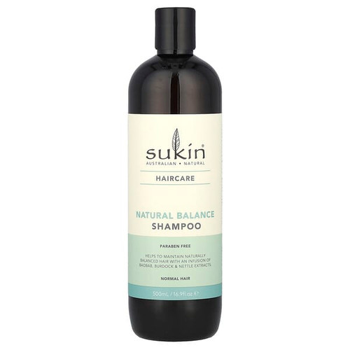 <img alt="Sukin, Natural Balance Shampoo, Normal Hair , 16.9 fl oz (500 ml)" title="Sukin, Natural Balance Shampoo, Normal Hair , 16.9 fl oz (500 ml),9327693006920"