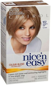 3 PACK OF Clairol Nice & Easy 102 Natural Light Ash Blonde