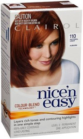 3 PACK OF Clairol Nice & Easy 110 Natural Light Auburn