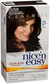3 PACK OF Clairol Nice & Easy 114 Natural Light Ash Brown