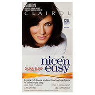 3 PACK OF Clairol Nice & Easy 120 Natural Dark Brown