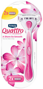 3 PACK OF Schick Quattro For Women Kit