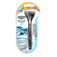 3 PACK OF Schick Quattro Titanium Razor
