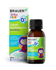 3 PACK OF Brauer Baby & Kids Liquid Multivitamin For Infants 45ml