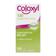 3 PACK OF Coloxyl 120mg 100 Tablets