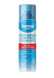 3 PACK OF Dermal Therapy Foot Odour Control Spray 210ml
