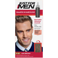 3 PACK OF Just For Men Shampoo-In Hair Colour Ash Brown