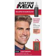 3 PACK OF Just For Men Shampoo-In Hair Colour Light Brown